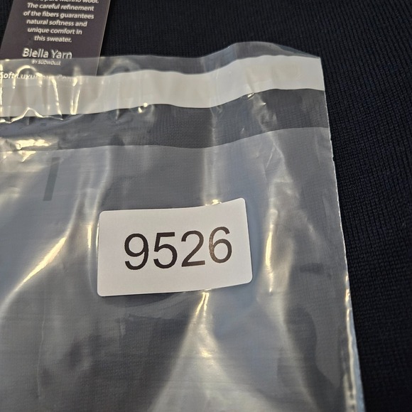 $99 NWT Hart Schaffner Marx 3XT 3X Tall Sweater Men Merino Wool V-Neck Navy Blue - Picture 11 of 11